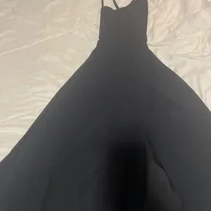 dreamy romance black backless maxi dress Deep V-Neck Backless Maxi Evening Dress main image 0